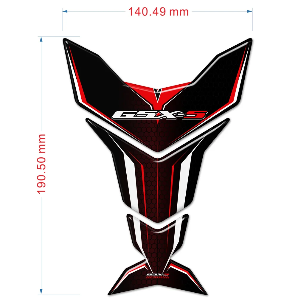 For Suzuki GSX-S125 GSX-S750 GSX-S1000 GSXS GSX - S 125 750 1000 Tank Pad Sticker Decal Fender Anti-scratch decorative Protector