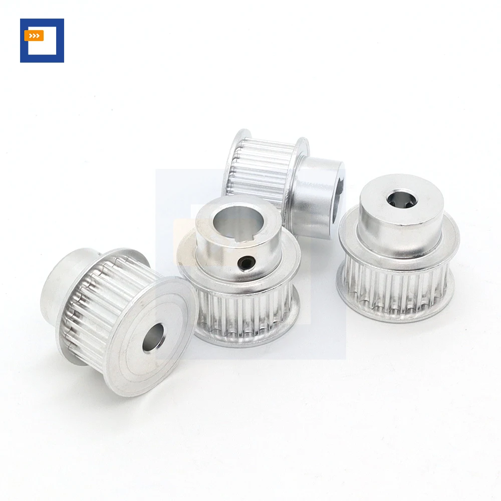HTD5M Pulley Keyless 20T 22T 24T 25T 26T 28T HTD 5M Pulley Keyhole HTD5M Toothed Belt Pulley 15mm 20mm 25mm 5M Synchronous Wheel