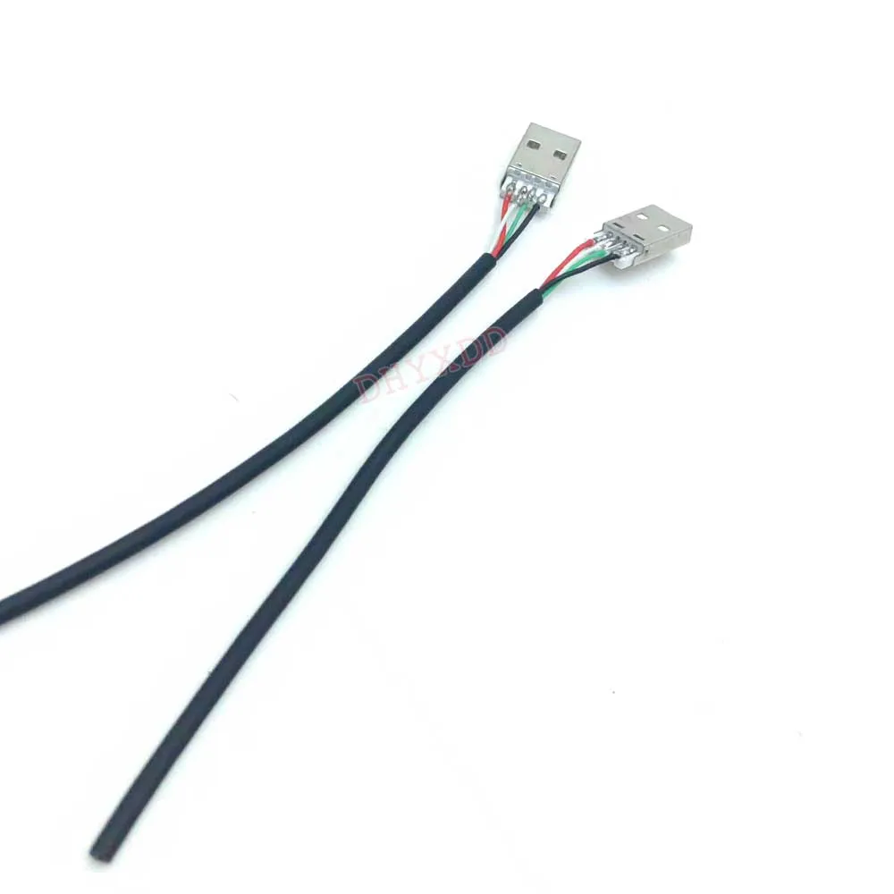 50Pcs USB 2.0 4Pin Horizontal / Vertical Simple Soldered Male Plug-in Board Quick Charging Data USB2.0 Connector