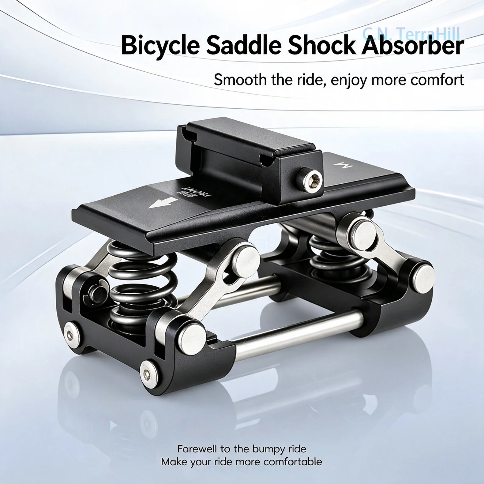 Bicycle Shock Absorbing Seat Saddle Comfort Anti-Shock Cushion for Mountain Bike Riding