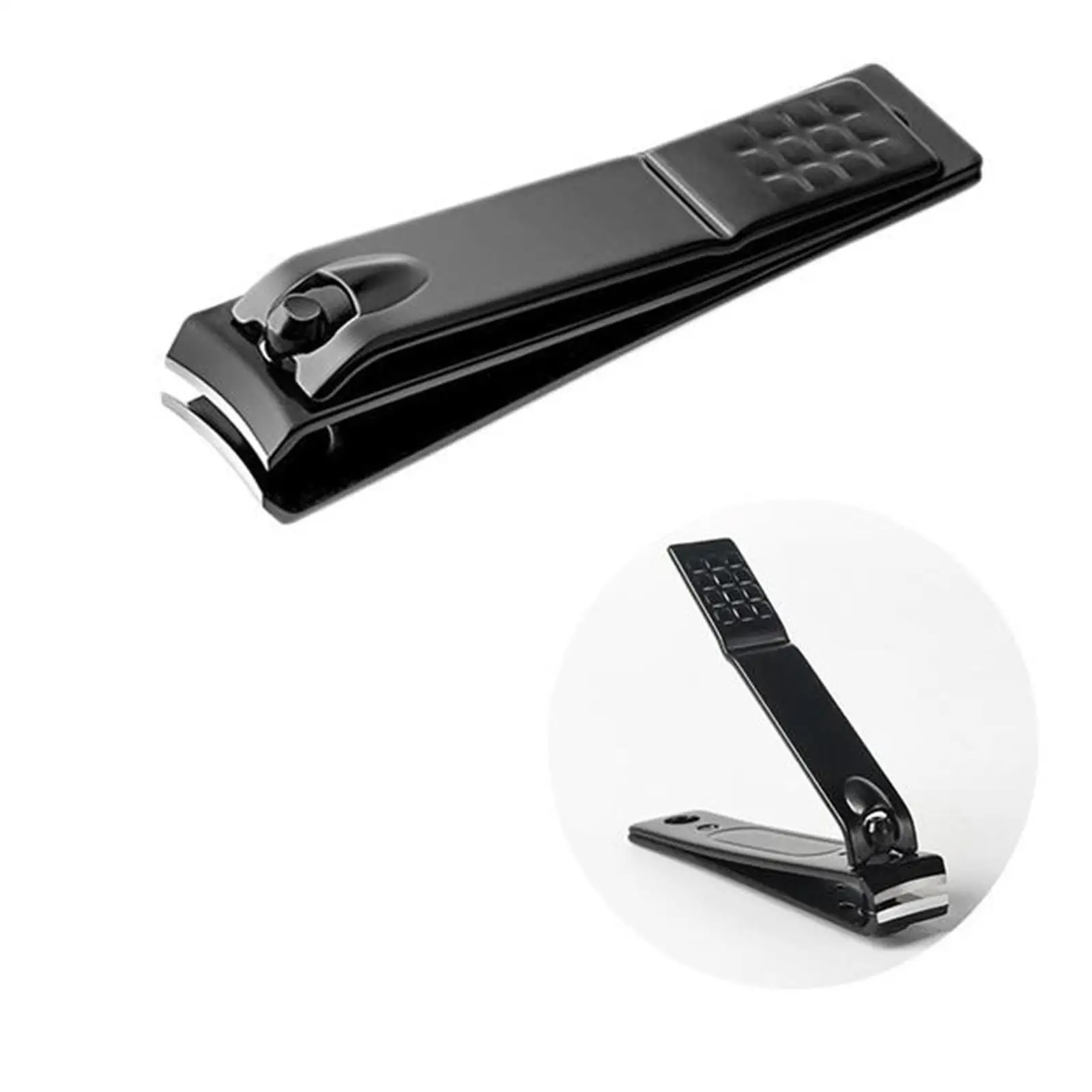 1PC Black Nail Clippers Stainless Steel Nail Cutter Thick Manicure Toenail Fingernail Plier Scissor Professional Trimmer Nail