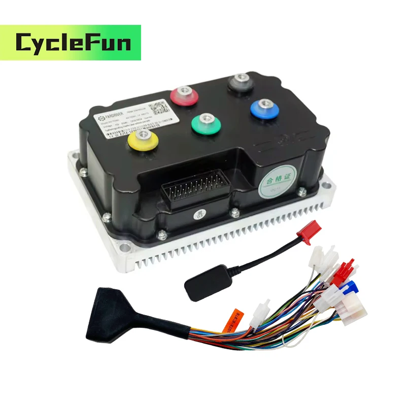 

FarDriver ND72300 48V-72V 100A 2KW-3KW PMSM Sine Wave Controller With DKD Display For Electric Scooter Motorcycles Conversion