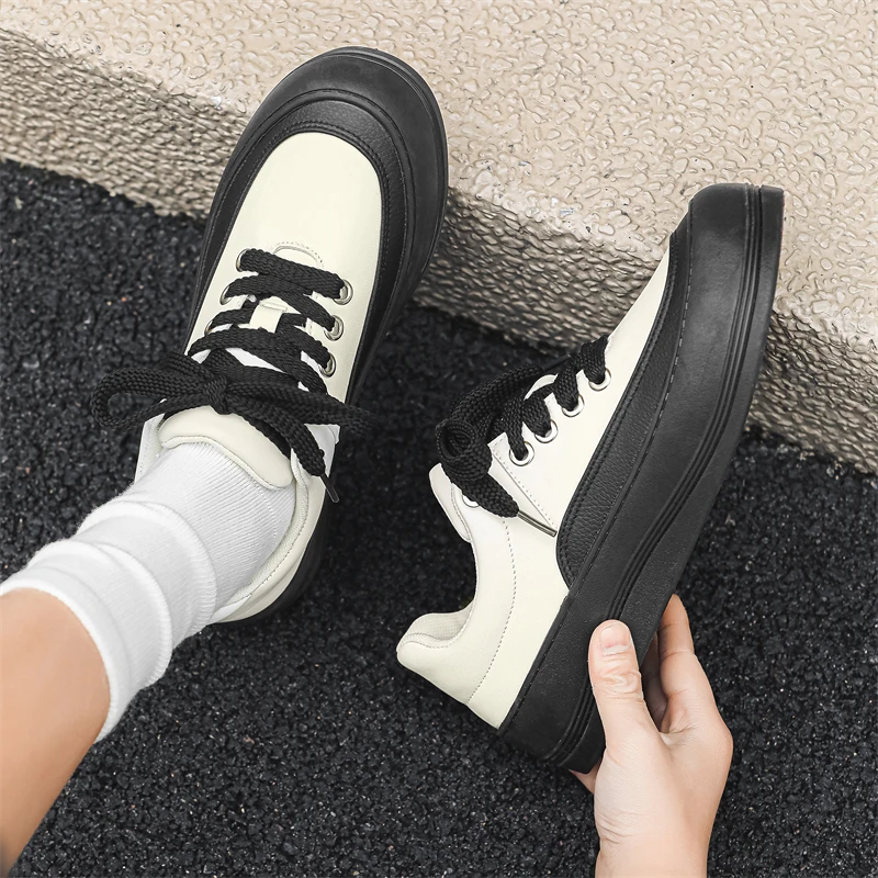 Men's Low Top Sneakers Lightweight Non-Slip Comfort Causal Walking Shoes for Male image 2