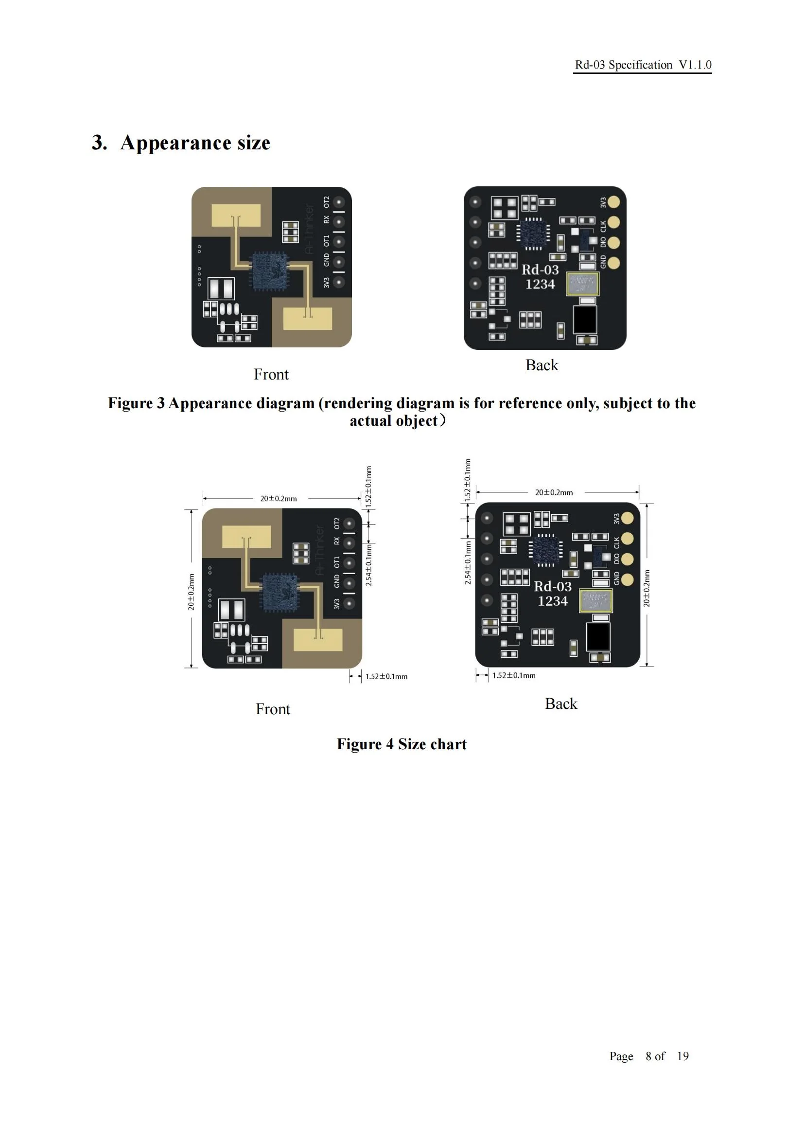 1-10Pcs Rd-03 24G Radar Sensor Modul 2,4 Ghz Menschlichen Körper Micro Motion Sensing Erkennung ISM Radio band UART Interface Antenne – Detail 6
