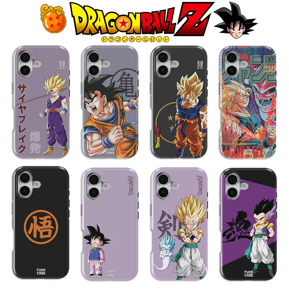 Luxury Clmj Cool Goku Anime Dragons Balls Phone Case for iPhone 17 17e 16e 16 15 14 13 12 11 Air Pro Max Plus Double-layer Cover