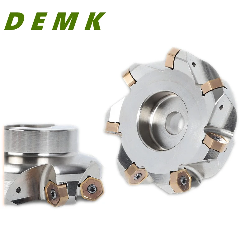 NC45HX 0906 The double-sided 6-corner 12-edge fast-feed heavy-duty milling cutter head is used for inserting HNMU0906 HNMG