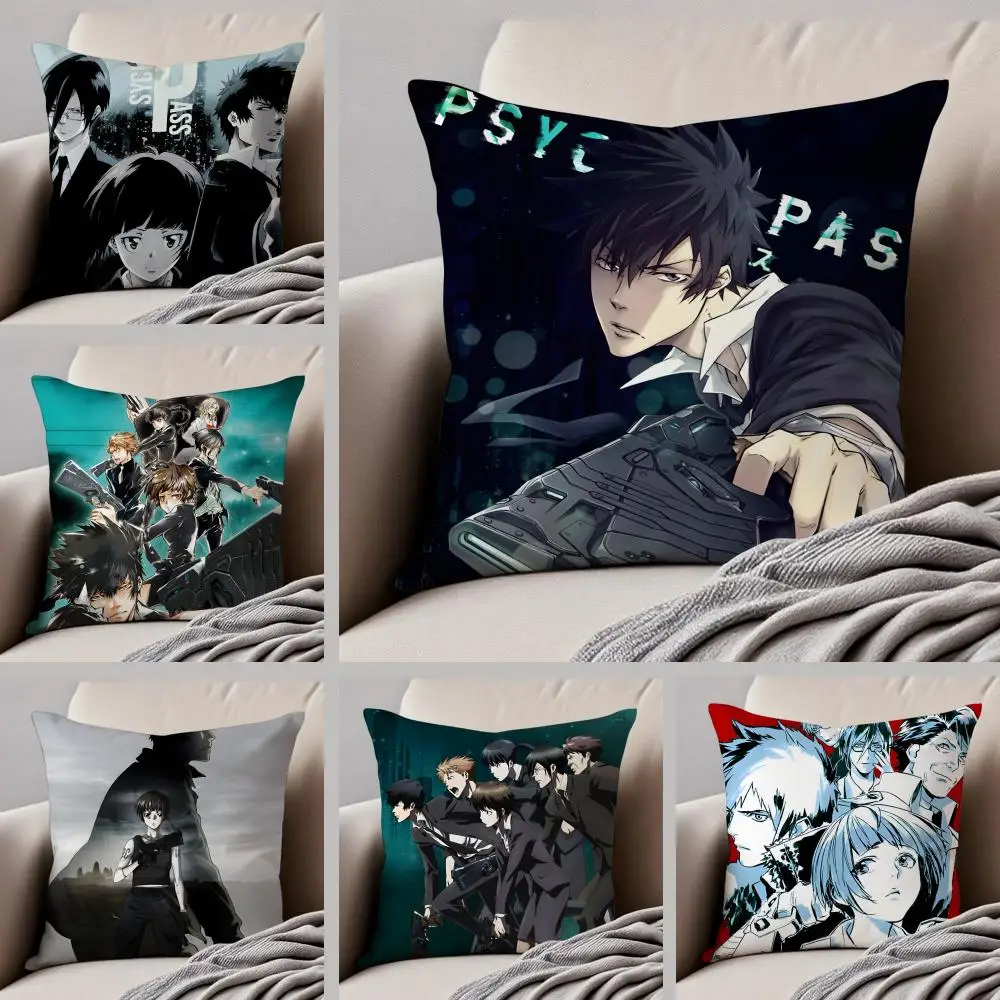 

Модная наволочка P-Psycho-Pass Cool K-Kougami Shinya, чехол для подушки с потайной кнопкой, прочный полиэстеровый чехол для подушки на стул