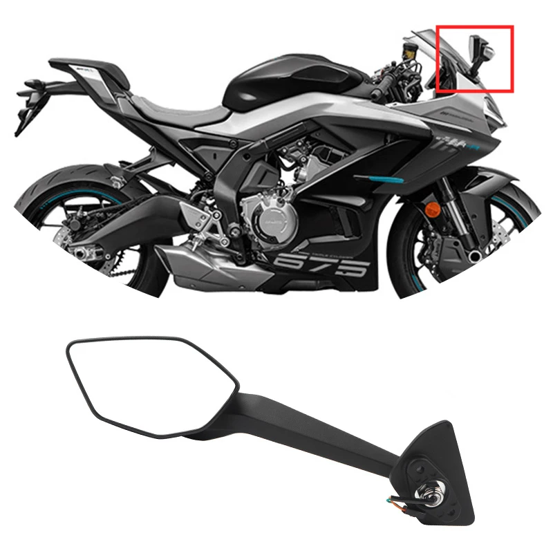 Motorcycle 675SR-R Rearview Mirror Left&Right Reversing Mirror CF Moto 675 SR CF650-10 Rear View Mirror For CFMOTO Original Part