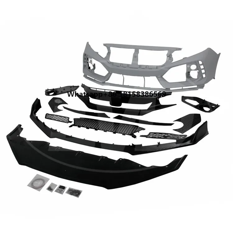 

TYPE-R STYLE PP FRONT BUMPER for 2016-2019 X