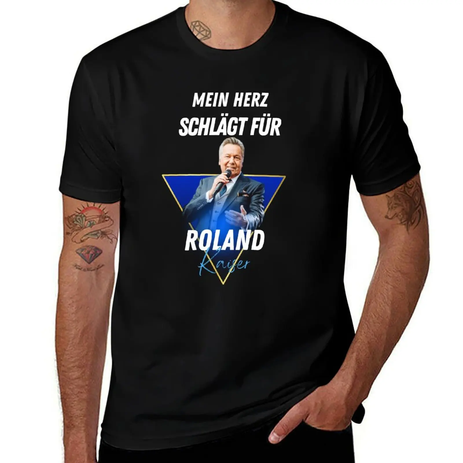 Roland Kaiser-roland kaiser festival- roland kaiser merch T-Shirt Plus Size Workout Short Sleeve Top T-Shirt