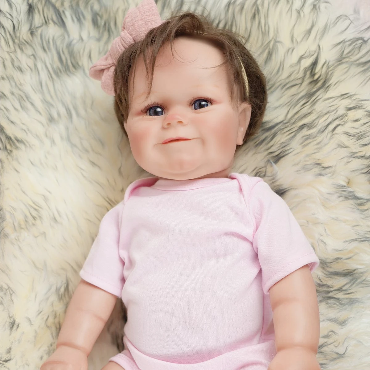 JOYORA  20in 50cm Already Painted Finished Reborn Baby Doll Laura Handmade Reborn Preemie Baby Newborn Kids Toy Figure Gift