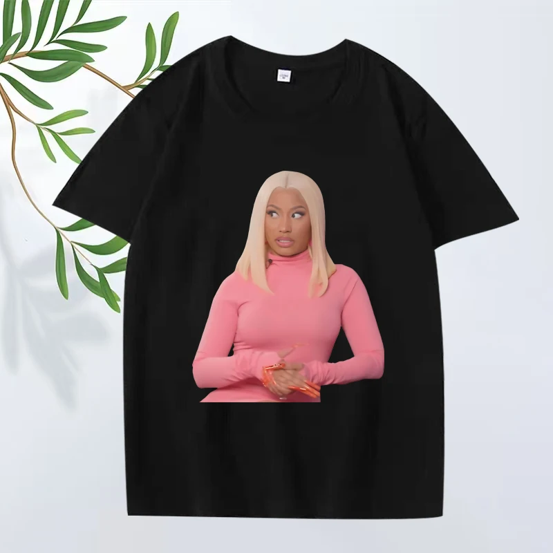 

Nicki Minaj Classic funny graphic T Shirts men women Oversized 100% Cotton streetwear top short sleeve Summer print Unisex shirt