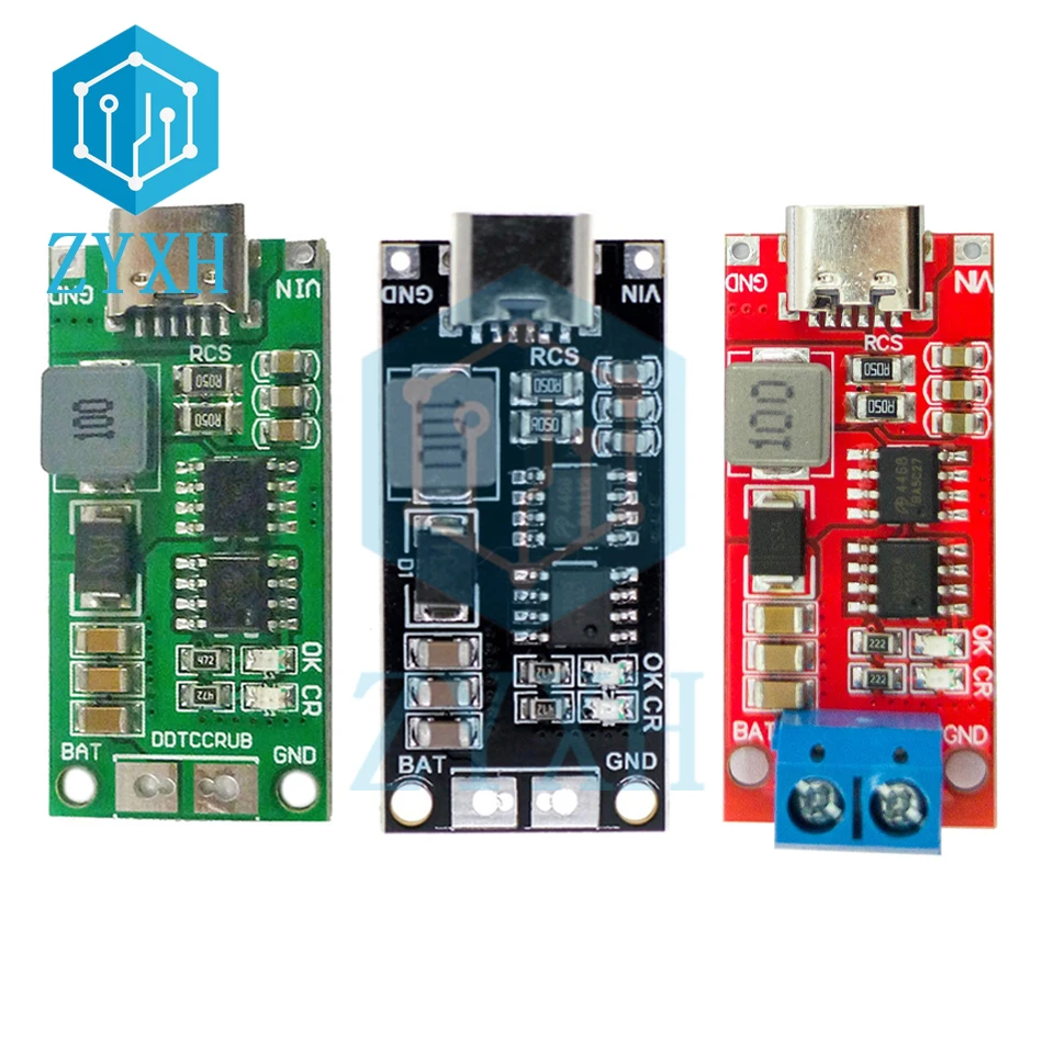 4S type-c 2S 3S 1A 2A 4A 18650 21700 ładowarka do akumulatorów polimerowych LiPo multi-cell 8.4V 12.6V 16.8V do elektronarzędzie