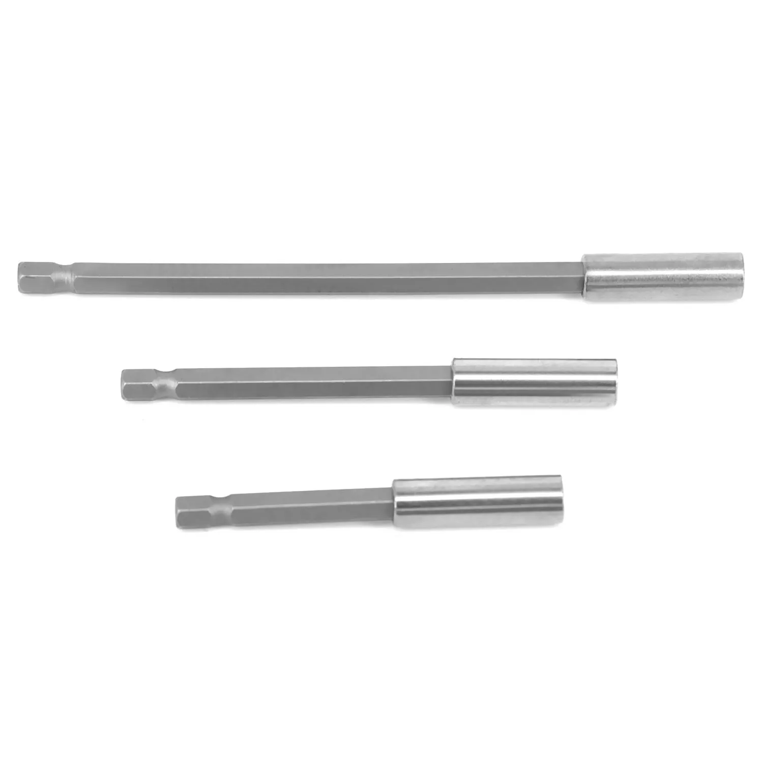 3pcs 1/4 Inch Hex for Quick Release Screwdriver Extension Bit Holder Bars for Power Tools Drill Electric Pneumatic Screwdrivers