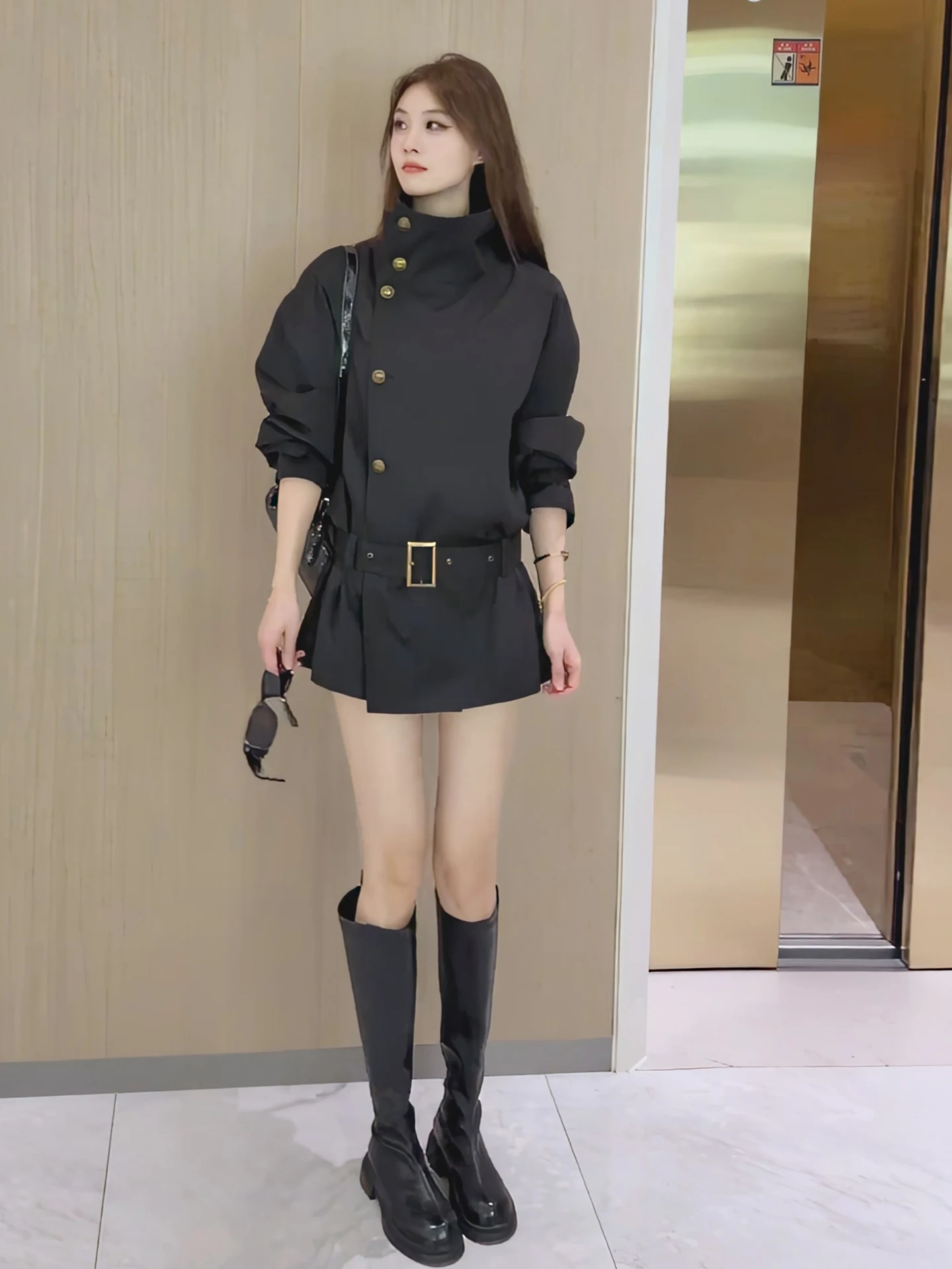 

Женское пальто Briti Sle ort Bla: Новинка весна-осень, приталенное, стройнящее, универсальное, для повседневной носки, свободного кроя, с длинными рукавами.