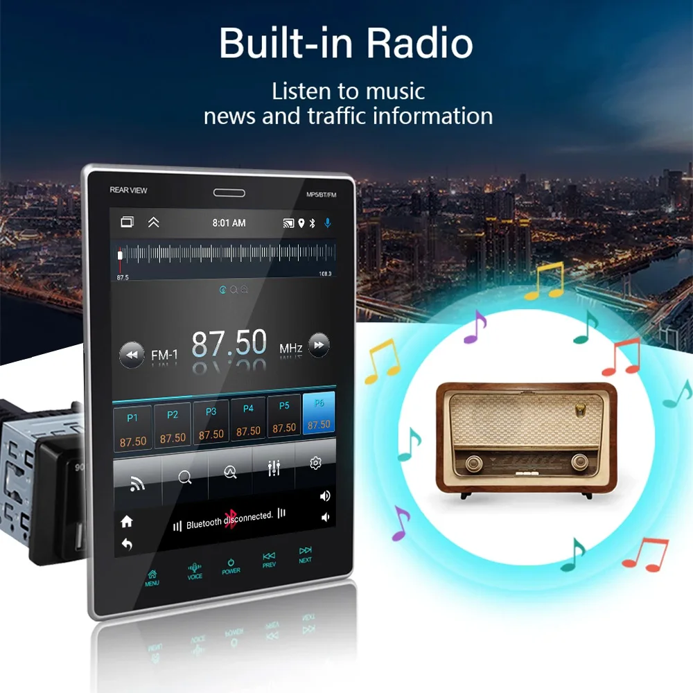 TOYOUSONIC 1 Din Car Radio 9.5