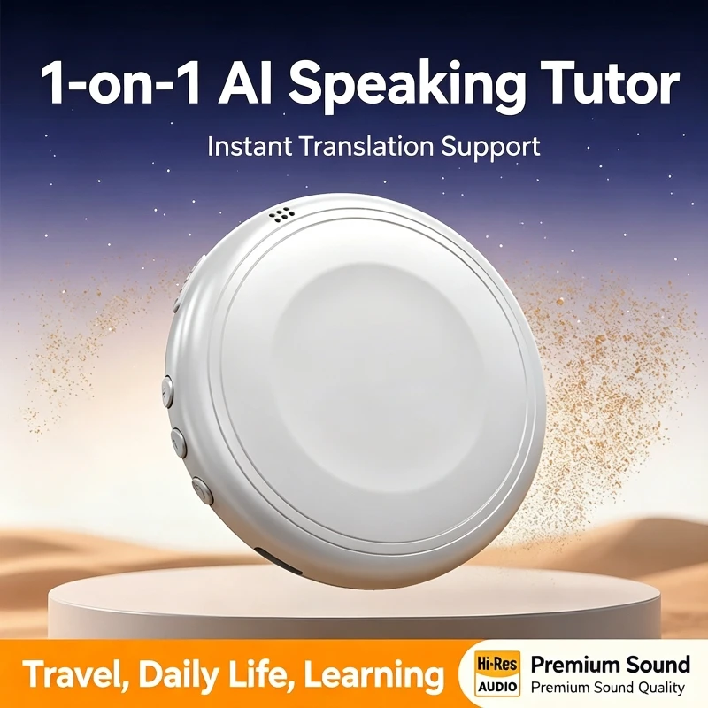 Intelligenter tragbarer Übersetzer für 165 Sprachen ​ ​ Sofortübersetzungs-KI-Mundübungsgerät Bluetooth KI-Übersetzungs-Lautsprecher