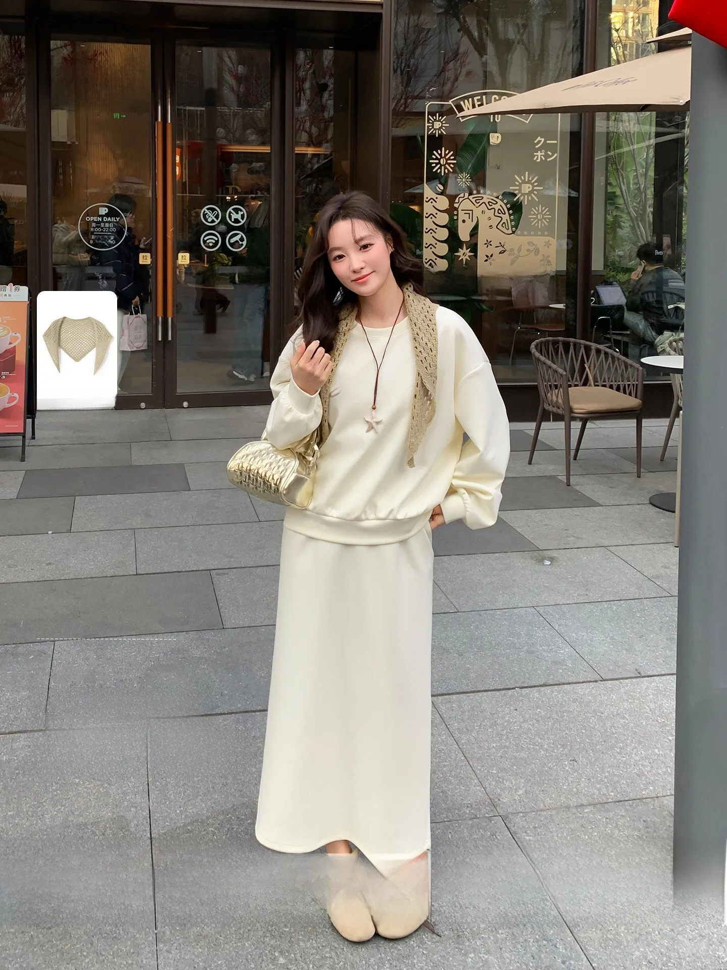 

Korean Sle Letter Print Sweatirt Set High Waist Skirt Women's Faion Spring Outfit Two-Piece Ensemble Anni's Thoughts