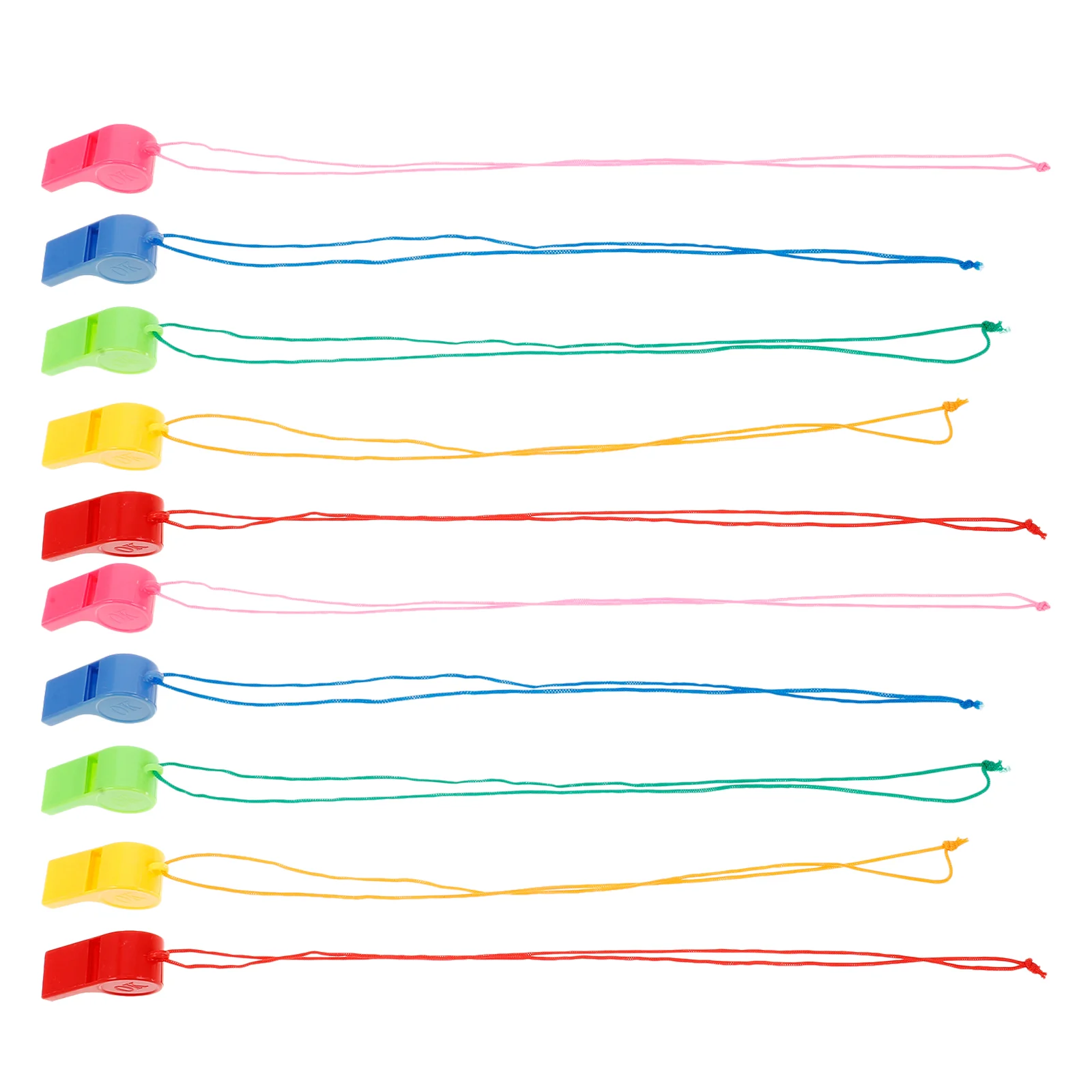 

24 Pcs Whistle Cheering Children Colorful Hanging Pendant Toy Referee Plastic Kids Soccer Toys Survival Race