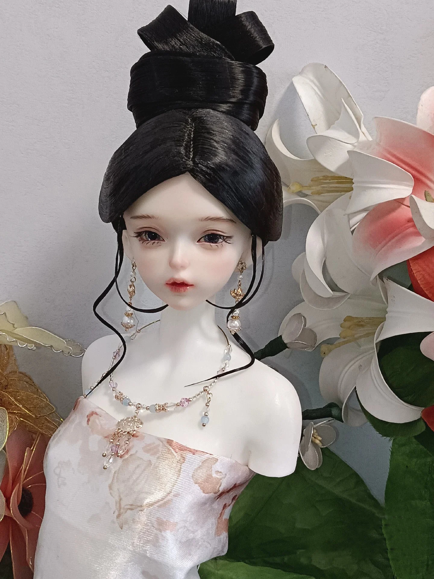 1/4 1/3 スケール古代衣装 BJD かつら中国漢服妖精の髪レトロかつら BJD/SD MSD SD13 ガール SSDF 人形アクセサリー C2424