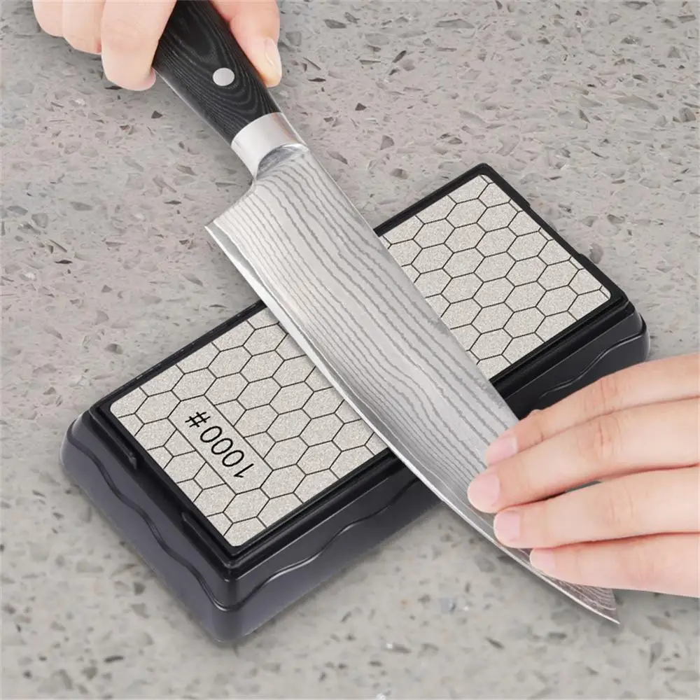 Imagem -06 - Double-side Base Diamond Sharpening Stone Pedra de Amolar para Faca Grão de Cozinha Moagem de Faca Chef 400 600 1000 1200