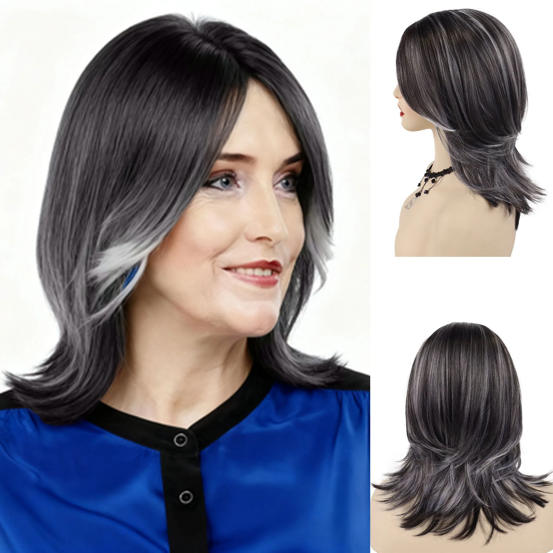 perruque-synthetique-mixte-gris-fonce-avec-reflets-blancs-pour-femmes-longueur-d'epaule-perruques-droites-superposees-avec-frange-pour-fete-quotidienne