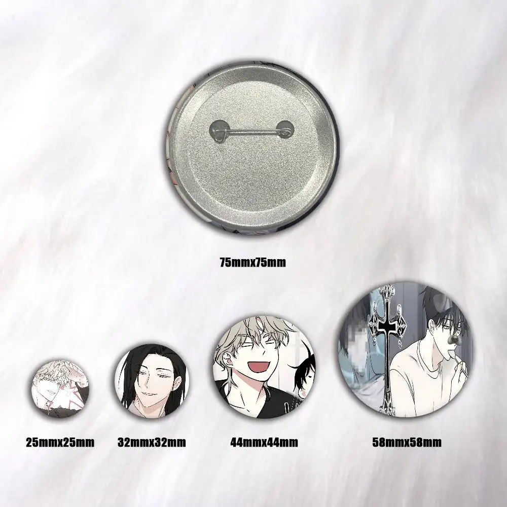 A-Low Tide In Twilight Cartoon Round Brooches On Backpack Jacket Acrylic Button Pins Collection Gifts