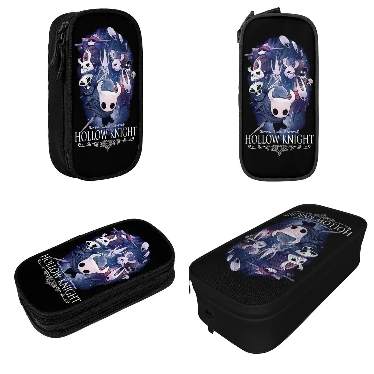 Estuche de lápices de juego de caballero hueco, bolsas de soporte de bolígrafo de Anime, almacenamiento grande, suministros escolares, lápices de cosméticos, nuevo