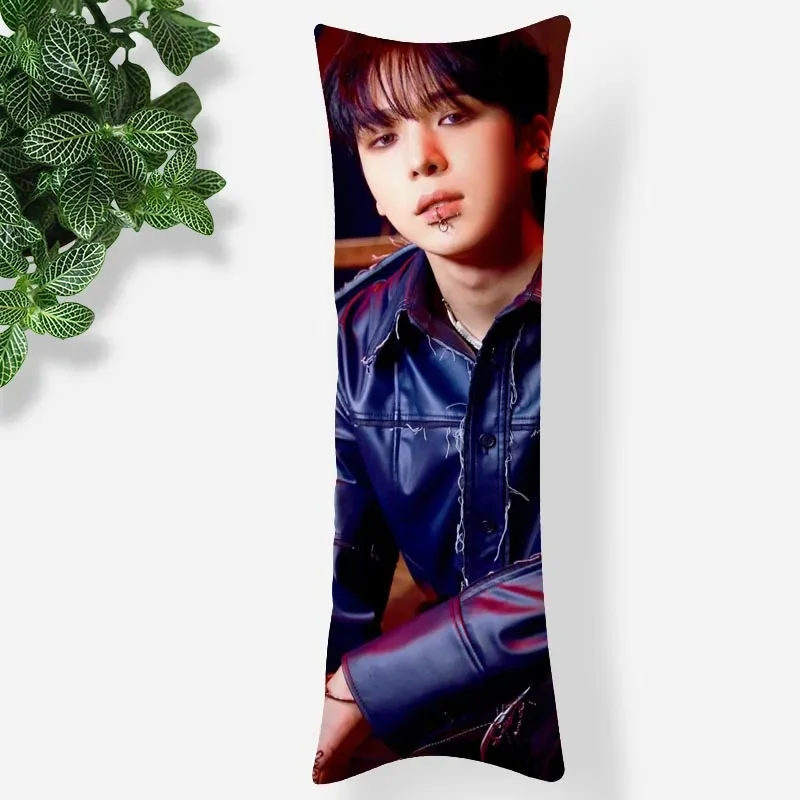 KPOP Boy ATEEZ Pillowcase Printed Satin Fabric Pillow Cover Rectangular Zipper Kawaii Body Cover Dropshipping 0811