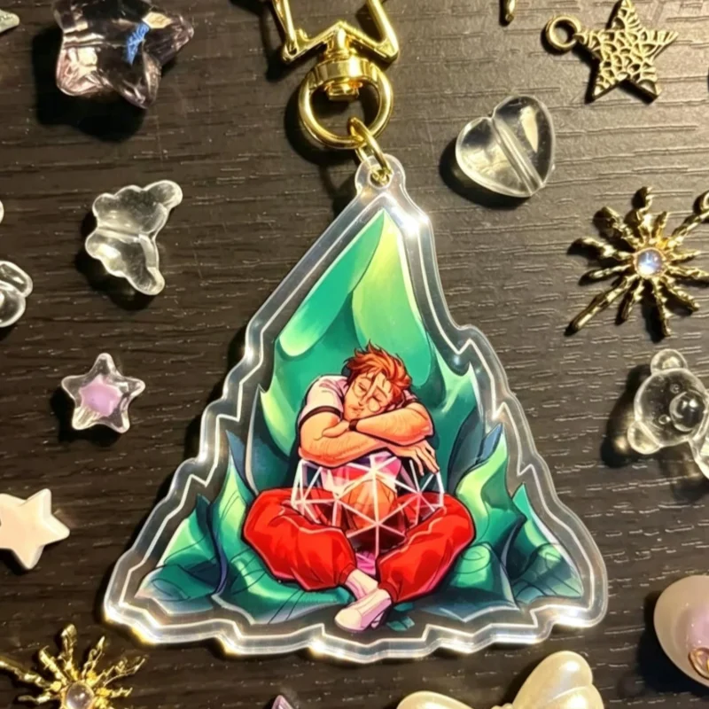 Project Hail Mary Rock Pile Acrylic Keychains Charm Customize Design for Geocaching Geocacher Souvenir Gift