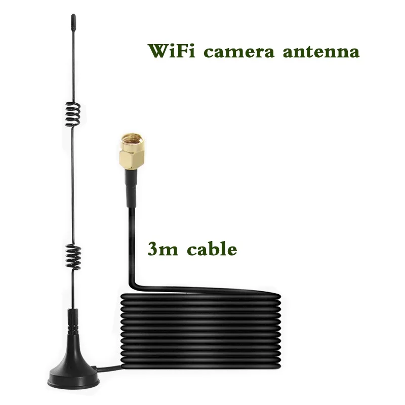 2.4G Wifi Extension Antenna 3 Meters Extended Antenna For Wifi Camera Male Interface Connect Wireless IP Camera Female Interface