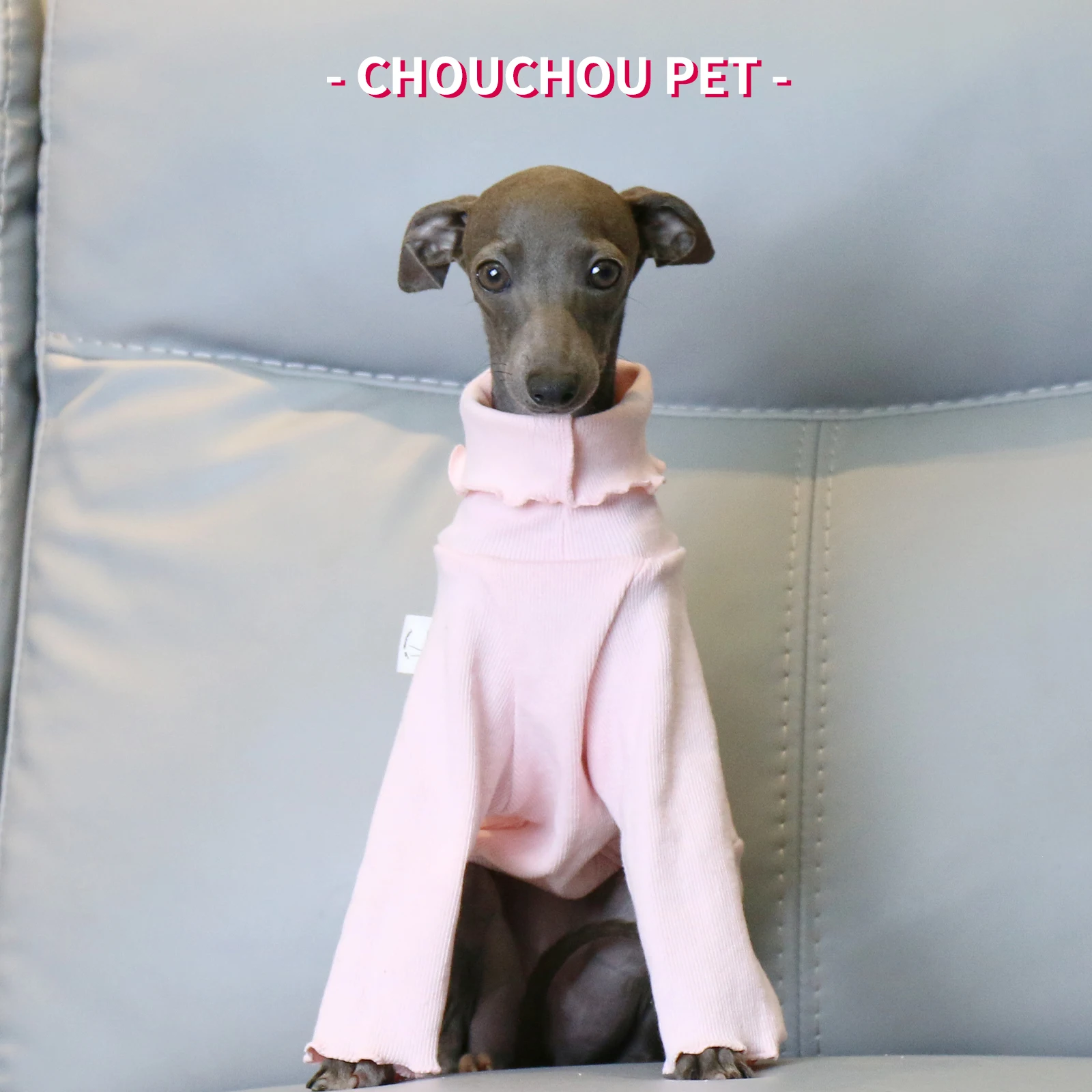 Italian Greyhound Clothes Pink Stretch Soft Cute Whippet Two-legged Outing Dog Clothes