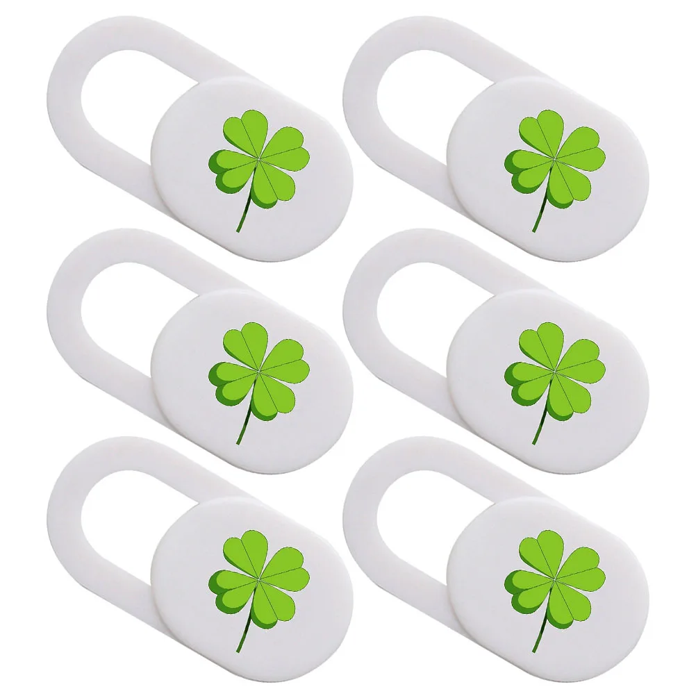 

6 шт., защитный чехол для конфиденциальности, четырехлистный клевер, слайд-камера, чехол для веб-камеры, защита для ноутбука, защита из АБС-пластика для офиса и дома