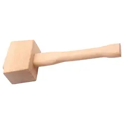 Solid Beech Hammer Carpenter Wood Carving Mallet Smooth Surface Leathercraft and Woodworking Tool Hammer Handle