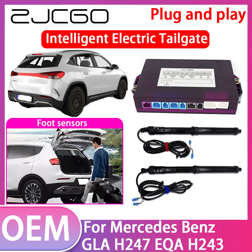 

ZJCGO Electric Tailgate Lift Drive Trunk Opening Tail Gate Lift Soft Close Car Door For BAW Ruisheng Wangpai M7 2022 2023 2024