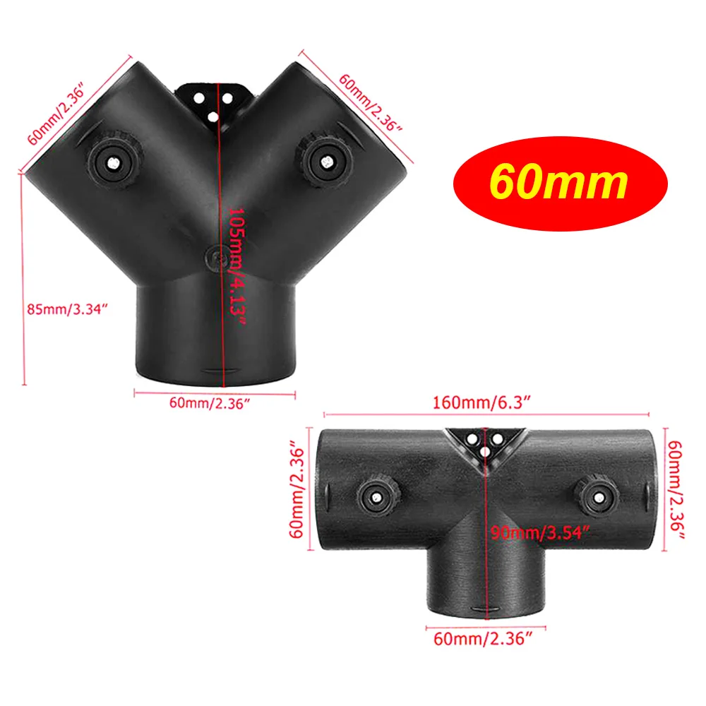 60 mm 75 mm verstellbarer Luft-Diesel-Heizlüftungs-Kanal-Zweig-Splitter, Auspuffrohr-Buchsenstecker für Webasto-Heizungsanschluss – Detail 4