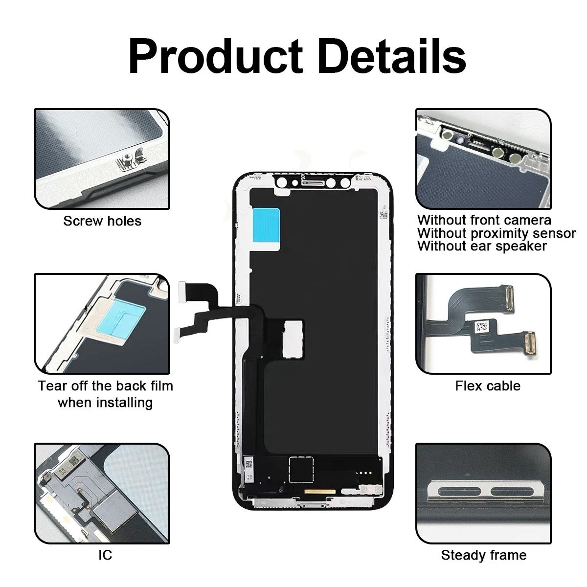 GX OLED For iPhone X Display XR XsMax 11 13 OLED Best GX Hard OLED For iPhone 14 LCD Screen OLED Digitizer Assembly Replacement