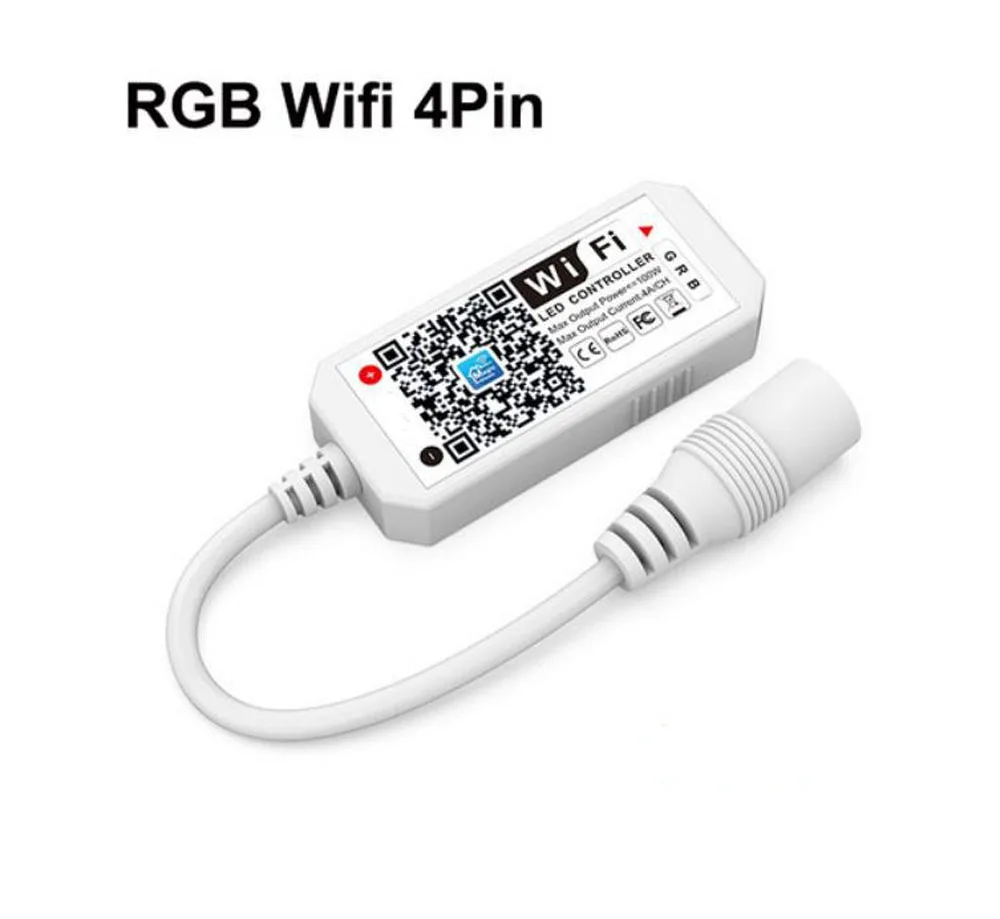 Bande lumineuse LED WiFi Bluetooth RGB RGBW RGB + CCT RF/IR, télécommande DC 5V 12V 24V, application