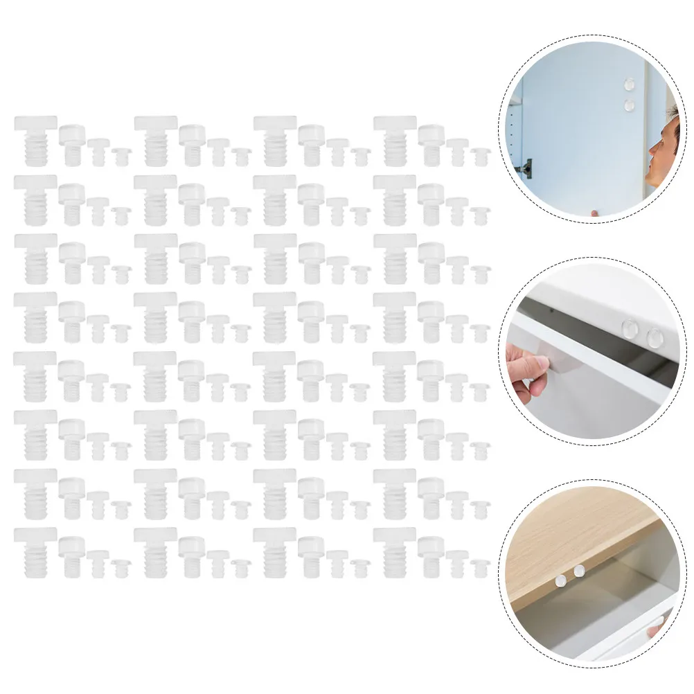 200pcs Clear Furniture Bumpers for Cabinet Doors Drawers Glass Tables – Silent Flexible Protection