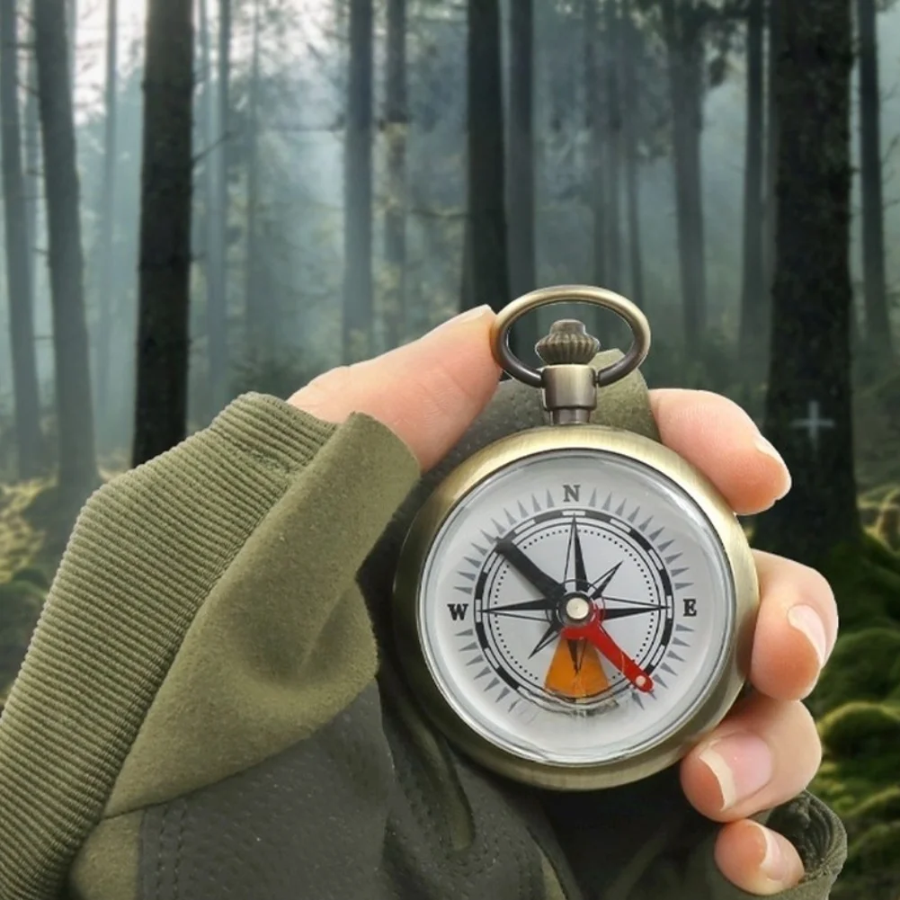 Brass-Finished Zinc Alloy for Field Navigation Designed for Stability Accuracy and Long-Term For Outdoor Reliability