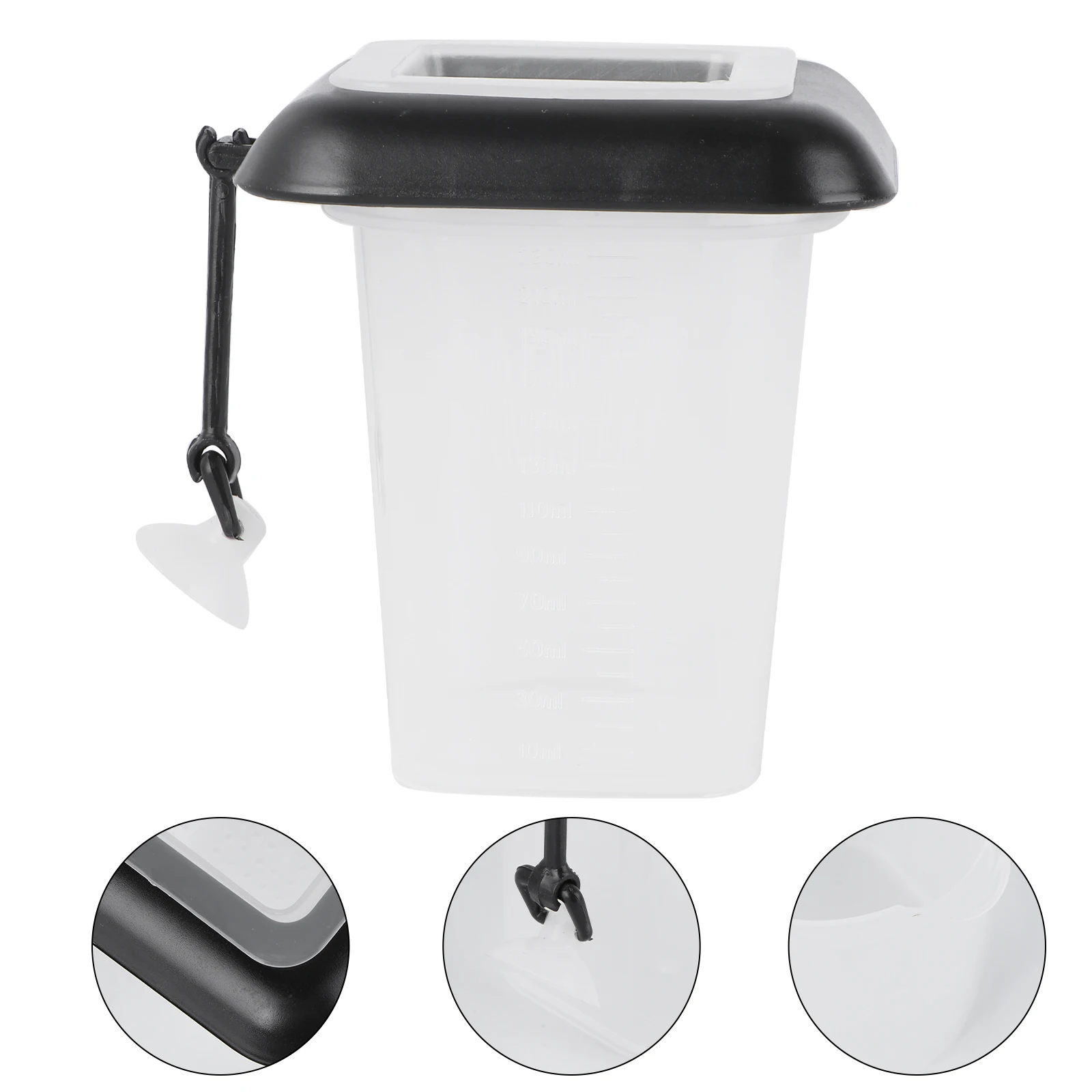 

Red Worms Feeder Cone Fish Feeding Cup Eco Aquarium Bloodworm Feeder Electromagnetic Cup Attached