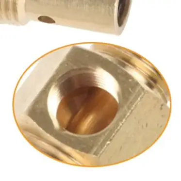 19*1.5MM 3 4-16 Brass Check Valve Pressure Relief Valve Compact Size Overpressure Protection Automatic Shut Down