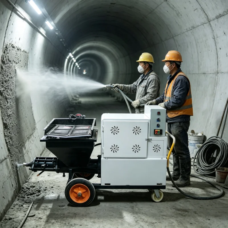 High Efficiency Mortar Spraying Machine Electric Cement Plaster Sprayer Wall Putty Gypsum Rendering Pump