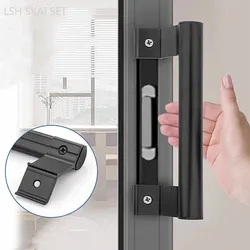1Pc Aluminum Alloy Door Handles Indoor Sliding Barn Door Handle Plastic Steel Window Cabinet Knob Balcony Sliding Door Pulls