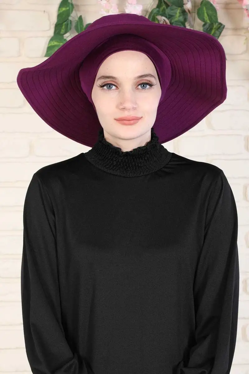 Gekämmte kappe lila muster