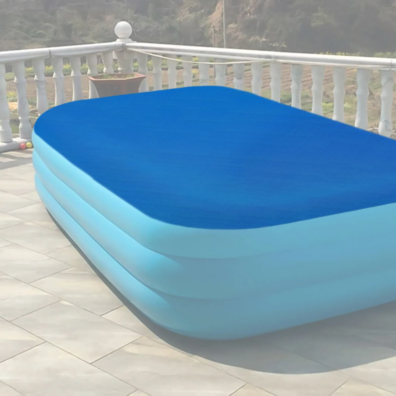 

Waterproof Rectangular Pool Cover -Dustproof Swimming Pool Blanket With UV Protection Heavy-Duty Bubble Film Accessory