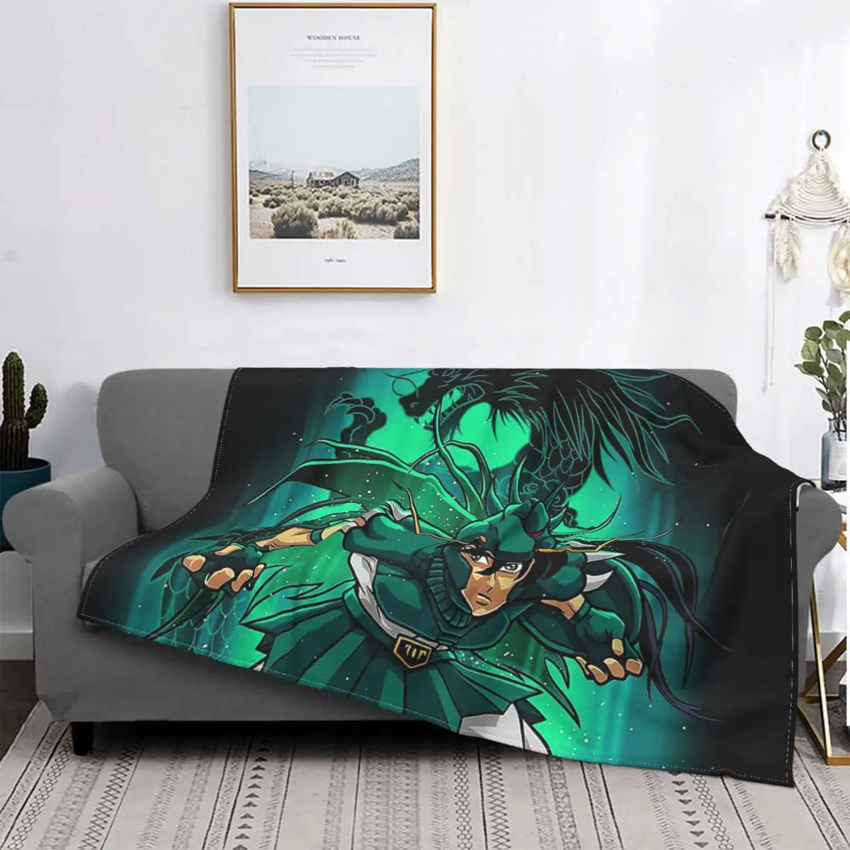 

Knights Of The Zodiac Manga Series Blanket Fleece Summer Shiryu Of Dragon Throw Blankets For Bedding Outdoor Plush Thin Quilt