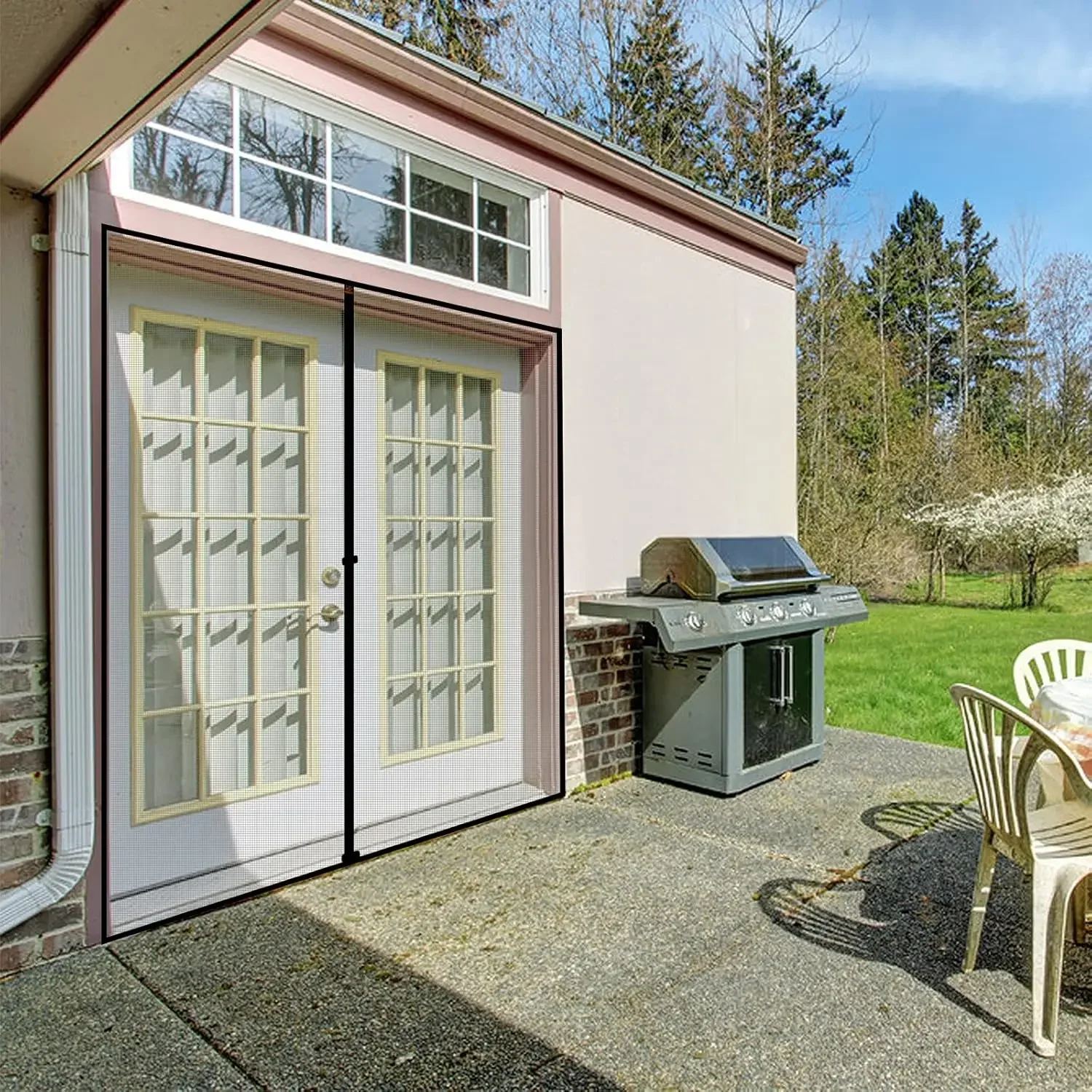 Fibreglass Magnetic Suction Door Screen Mosquito Net Curtain Fly Automatic Closing Door Screen Kitchen And livingoom