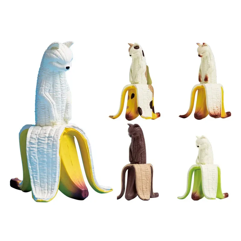 YELL Capsule Toys Skin Banana Cat's Immature Quick Cooking Ripe Rot Away Banana Toy Food Mimicry Decoration