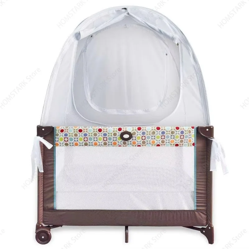 Foldable Baby Crib Mosquito Net Canopy, Breathable Insect‑Proof Cover for Nursery Room and Travel Use